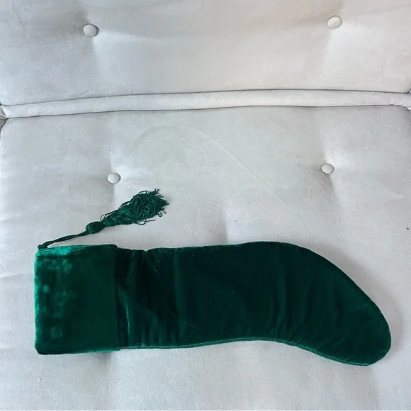 Velvet Letter to Santa Christmas Stocking - Picture 7 of 10